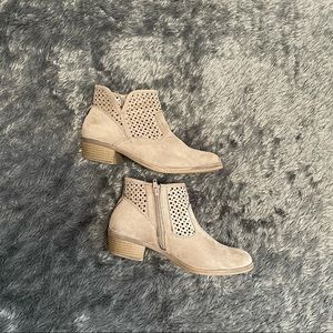 Tan booties